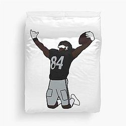 Antonio Brown NFL Oakland Raiders T-Shirt Duvet Cover