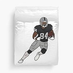 Antonio Brown NFL Oakland Raiders T-Shirt Duvet Cover