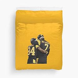 Antonio Brown and Ben Roethlisberger Duvet Cover