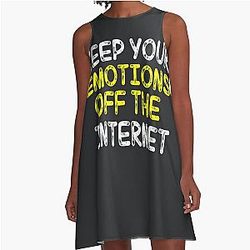 Keep your emotions off the internet. Antonio Brown A-Line Dress