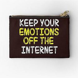 Keep your emotions off the internet - Antonio Brown Zipper Pouch