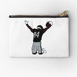 Antonio Brown Touchdown Celebration NFL Oakland Raiders T-Shirt Zipper Pouch