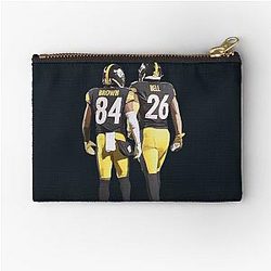 Antonio Brown and Le'Veon Bell Zipper Pouch