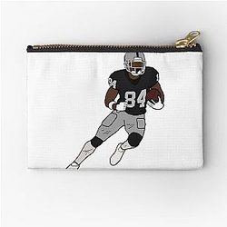 Antonio Brown Nfl Oakland Raiders Zipper Pouch