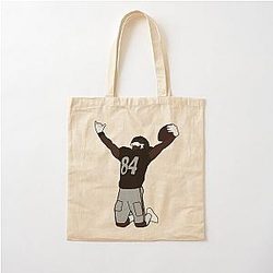 Antonio Brown Touchdown Celebration Nfl Oakland Raiders Cotton Tote Bag