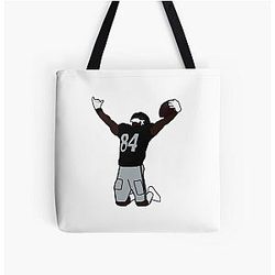 Antonio Brown Touchdown Celebration Oakland Raiders Tote Bag