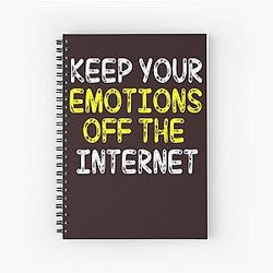 Keep your emotions off the internet Antonio Brown Notebook