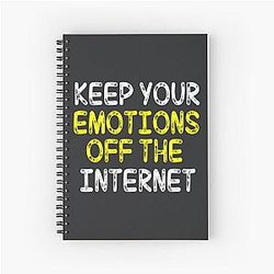 Keep your emotions off the internet Antonio Brown Notebook