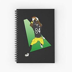Antonio Brown Custom NFL Sports Notebook
