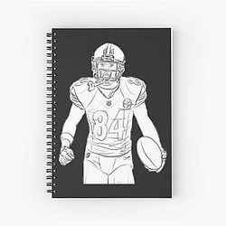 Antonio Brown Custom NFL Sports Notebook