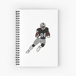 Antonio Brown NFL Oakland Raiders Spiral Notebook