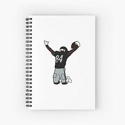 Antonio Brown NFL Oakland Raiders T-Shirt Spiral Notebook