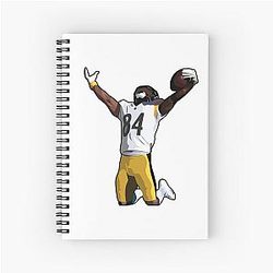 Antonio Brown Celebrates Touchdown Notebook