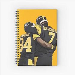 Antonio Brown and Ben Ruethlisberger Spiral Notebook