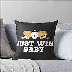 Just Win Baby Raider - Antonio Brown Justin Jefferson Griddy Step Throw Pillow