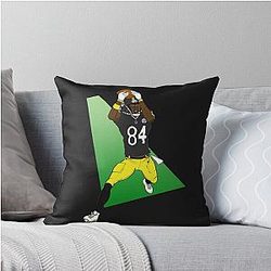 Antonio Brown Custom NFL Sports Throw Pillow