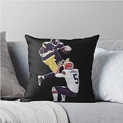 Antonio Brown Kicks Punter Throw Pillow