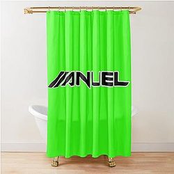 Anuel aa Safety Green Shower Curtain
