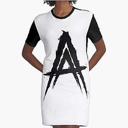 Anuel AA wears Graphic T Shirt Dress