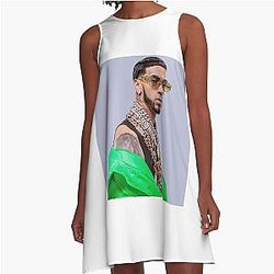 Anuel AA A-Line Dress