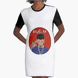 Anuel AA Graphic T-Shirt Dress