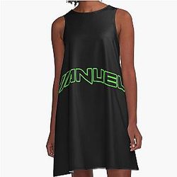Anuel AA Fluor Verde Dress