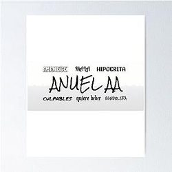 Anuel AA Lyrics Poster
