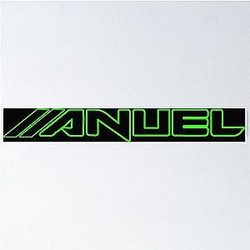 Anuel AA Fluor Verde Poster