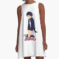 T-shirt Kou Mabuchi - Sticker Anime Kou - Ao Haru Ride Robe Manga A-Line
