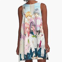 Ao Haru Ride Bleu Printemps Robe Tout caractère A-Line