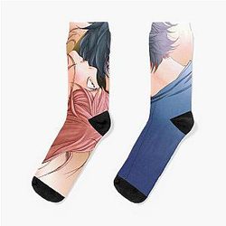 Chaussettes romantiques bleues Ao Haru