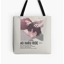 Blue Spring ride 모든 위에 인쇄 토트 백