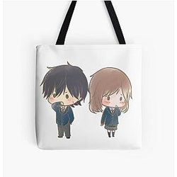 Blue Spring Ride Romantic All Over Print Tote Bag