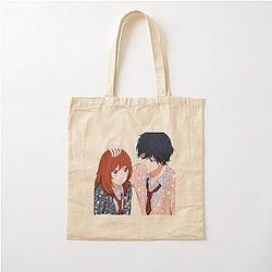 Haru Ride Blue Spring Cotton Tote Bag