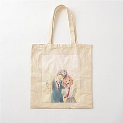 Haru Ride Blue Spring Cotton Tote Bag