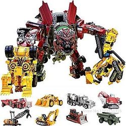 20 cm AOYI Devastator Transformation Action Figure Toy Devastator Overload Rampage Hightower Skipjump Movie Model Car Robot 