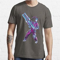Apex Legends - Rampart 80s Retro Tri-blend Essential T-Shirt