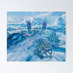 Olympus map from Apex Legends Poster