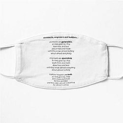 architects, engineers and builders Flat Mask RB2611