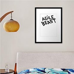 Arctic Monkeys Agile Beast Tee Framed print Premium Merch Store