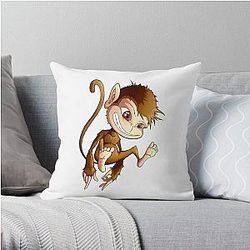 Happy cute monkeys  Throw Pillow RB0604 [ID555800]
