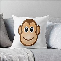 Happy cute monkeys  Throw Pillow RB0604 [ID555802]