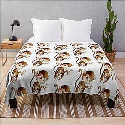 Happy cute monkeys  Throw Blanket RB0604 [ID555710]