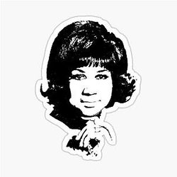 Aretha Franklin Pop Art Sticker