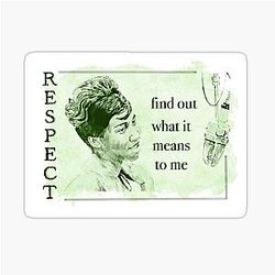 Respect Aretha Franklin Sticker