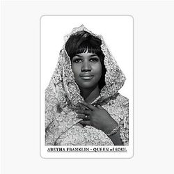 Aretha Franklin Queen of Soul Sticker