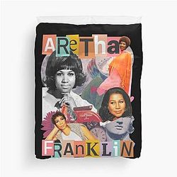 Aretha Franklin A Natural Woman Lady Soul Duvet Cover