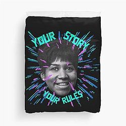 Aretha Franklin Your Story Duvet Cover