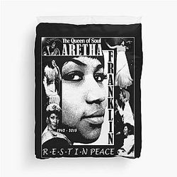 Aretha Franklin - Rest In Peace Duvet Cover