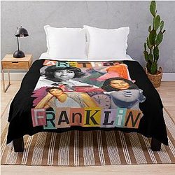 Aretha Franklin Natural Woman Lady Soul Throw Blanket